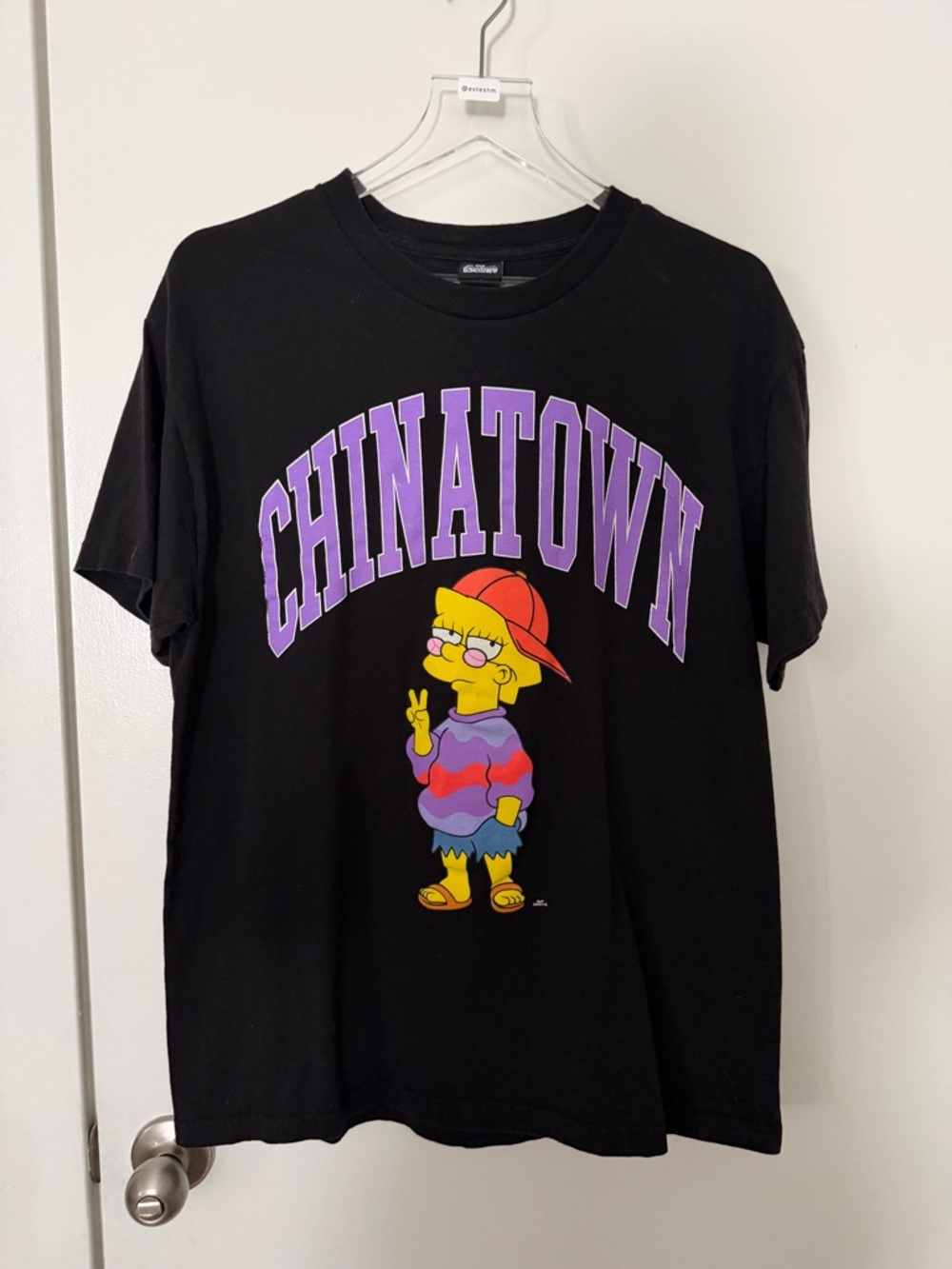 Chinatown Market Lisa Simpson Black Short-Sleeve Tee
